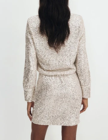 Rochie scurta Reserved, crem