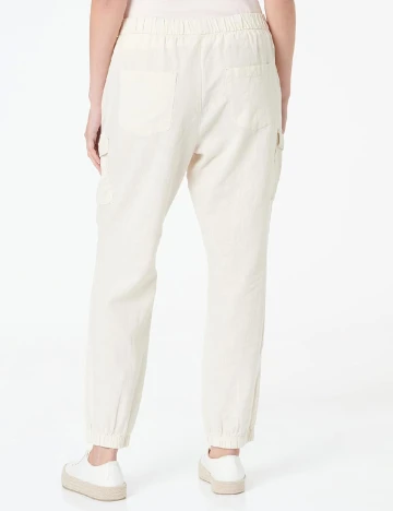 Pantaloni Q/S, crem