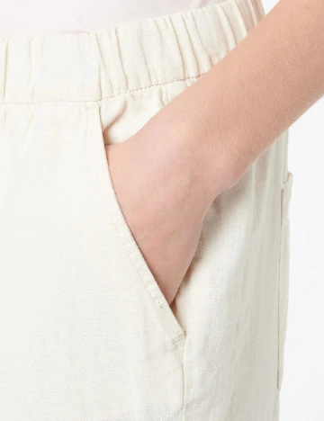 Pantaloni Q/S, crem