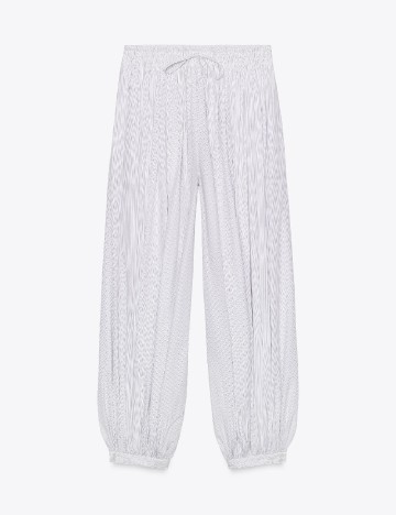 Pantaloni Zara, alb