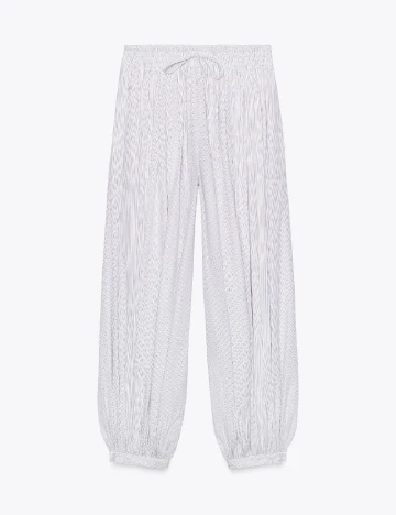 Pantaloni Zara, alb