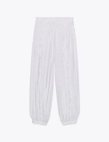 Pantaloni Zara, alb