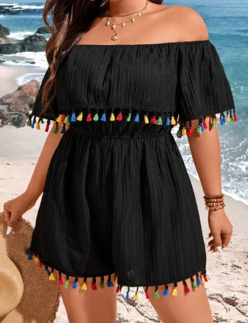 Salopeta SHEIN CURVE, negru