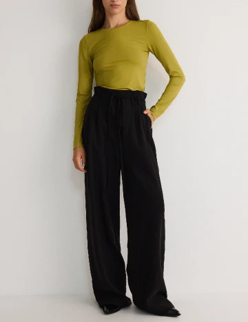Pantaloni Reserved, negru