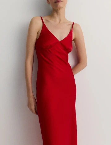 Rochie medie Reserved, rosu