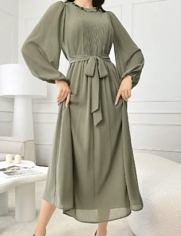 Rochie lunga SHEIN, verde Verde