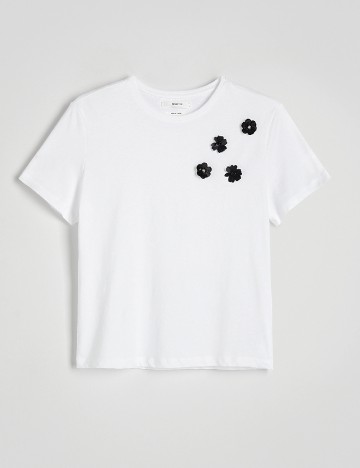 Tricou Reserved, alb