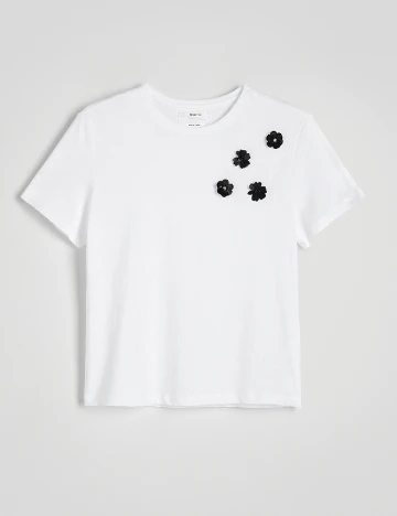 Tricou Reserved, alb