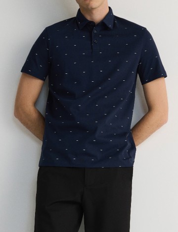 
						Tricou Reserved, bleumarin