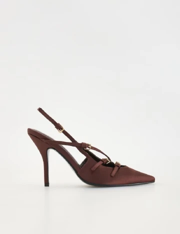 Pantofi Reserved, maro