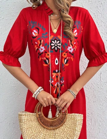 Rochie medie SHEIN, rosu Rosu