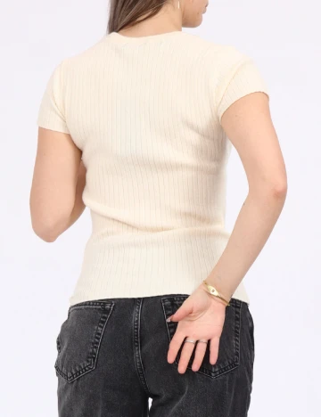 Tricou Vero Moda, crem