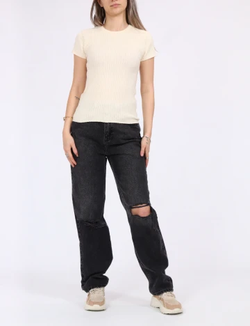 Tricou Vero Moda, crem