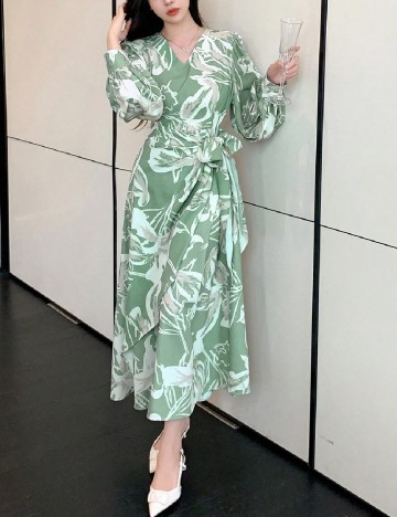 
						Rochie lunga Dazy, verde