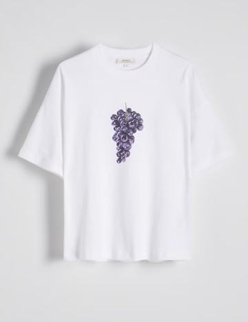 Tricou Reserved, alb