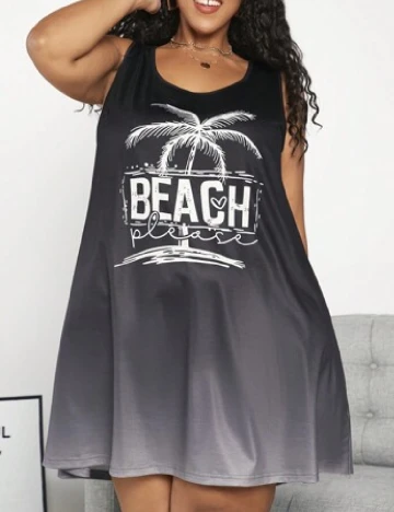 Rochie scurta SHEIN CURVE, gri