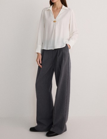 
						Bluza Reserved, alb