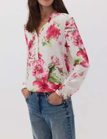 Bluza Reserved, alb Alb