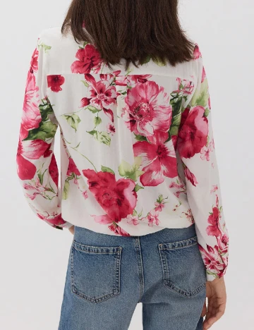 Bluza Reserved, alb Alb