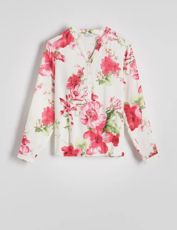 Bluza Reserved, alb Alb