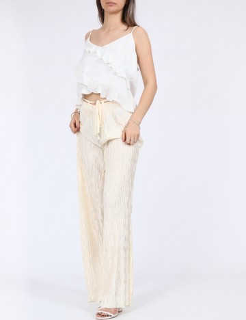 
						Pantaloni Vero Moda, crem