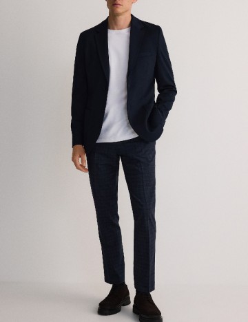 
						Sacou Reserved, bleumarin inchis