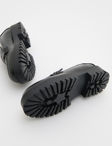 Mocasini Reserved, negru