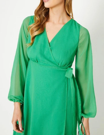 Rochie medie Coast, verde Crem