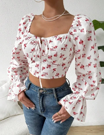 Top SHEIN, alb