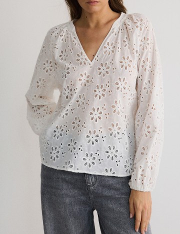 
						Bluza Reserved, alb