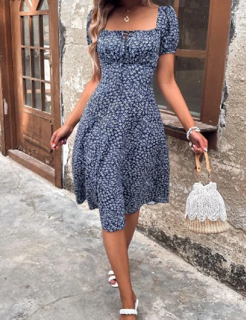 Rochie medie SHEIN, bleumarin