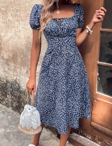 Rochie medie SHEIN, bleumarin