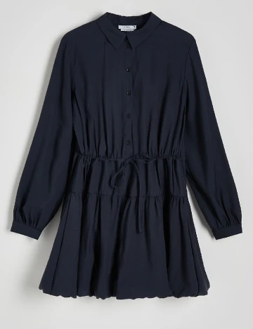 Rochie scurta Reserved, bleumarin inchis