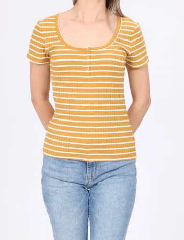 Tricou Vero Moda, mustar Galben