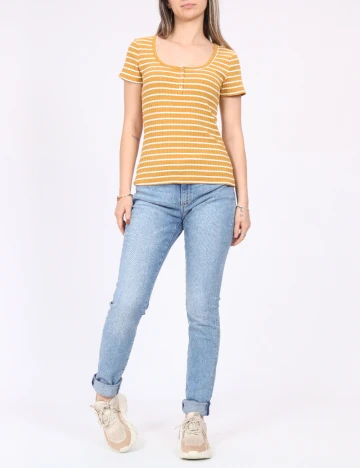 Tricou Vero Moda, mustar Galben