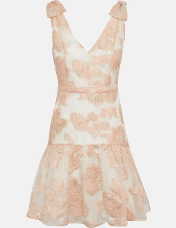 Rochie scurta Coast, alb/roz