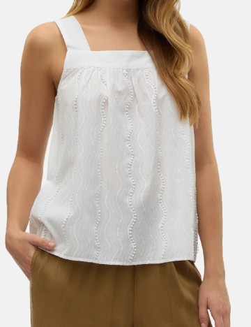 
						Maiou Vero Moda, alb