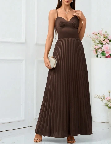 Rochie lunga SHEIN, maro Maro