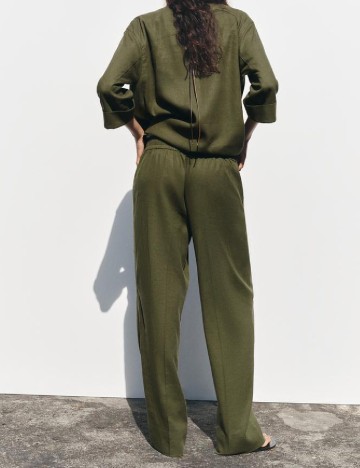 Pantaloni Zara, kaki