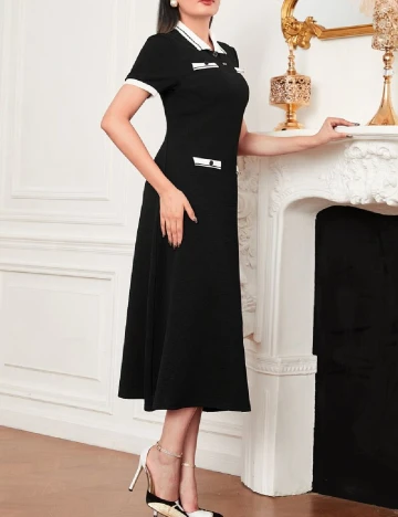 Rochie medie SHEIN, negru Negru