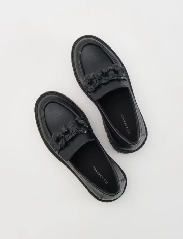 Mocasini Reserved, negru