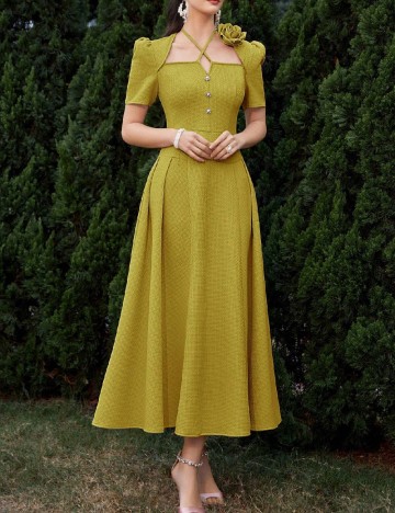Rochie lunga SHEIN, verde