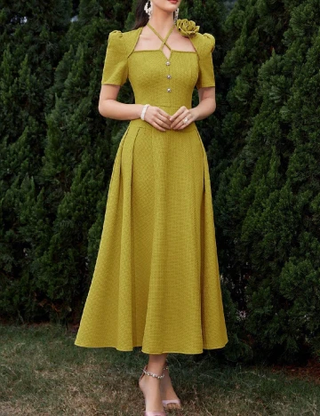 Rochie lunga SHEIN, verde