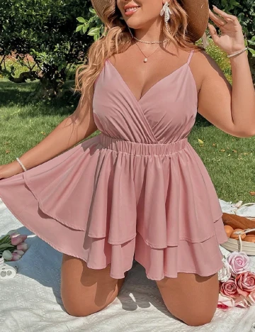 Salopeta SHEIN CURVE, roz