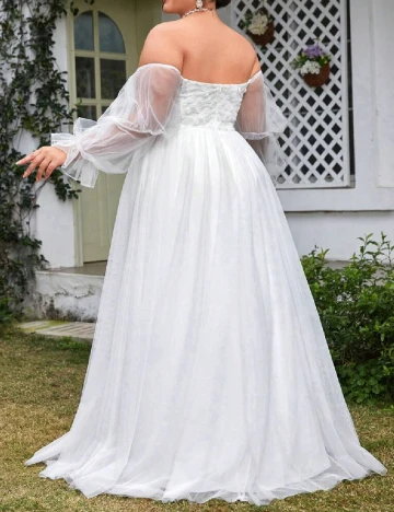Rochie lunga SHEIN CURVE, alb