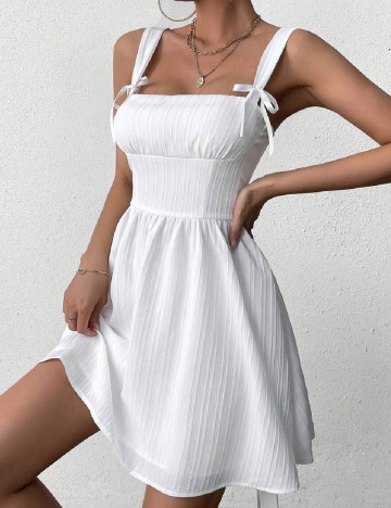 Rochie scurta Parthea, alb