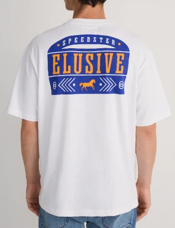 Tricou Reserved, alb Alb