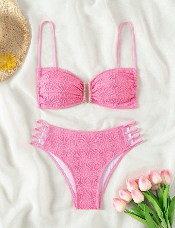 
						Costum de baie SHEIN, roz