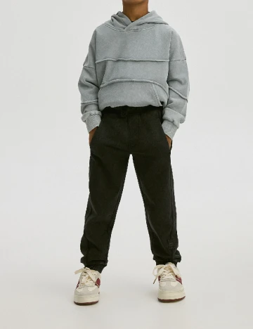 Pantaloni Reserved, negru