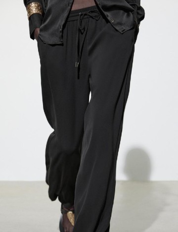 Pantaloni de pijama Zara, negru